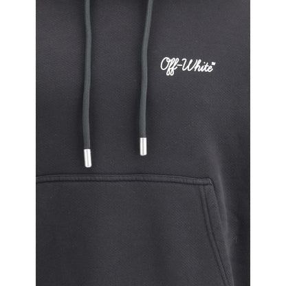 Off-White Black Cotton Sweatshirt