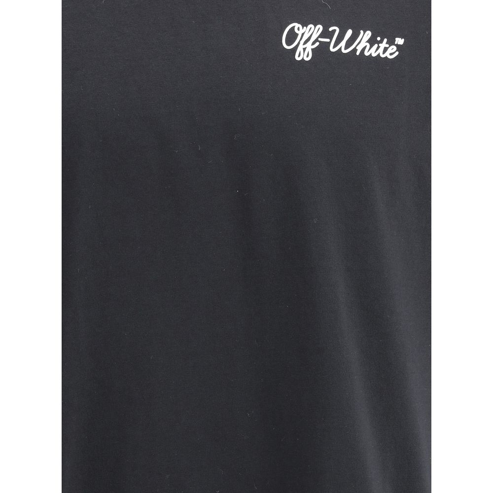 Off-White Black Cotton T-Shirt