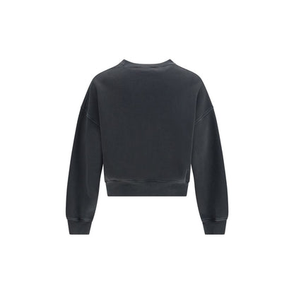 Palm Angels Black Cotton Sweatshirt