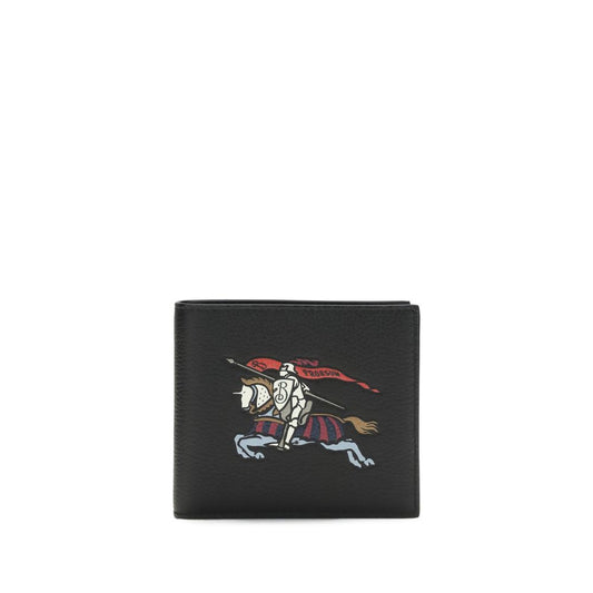 Burberry Black Calf Leather Bos Taurus Wallet
