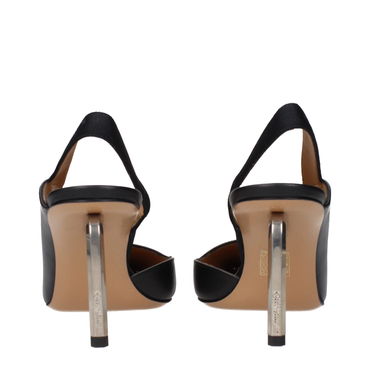 Off-White Black Leather Pumps