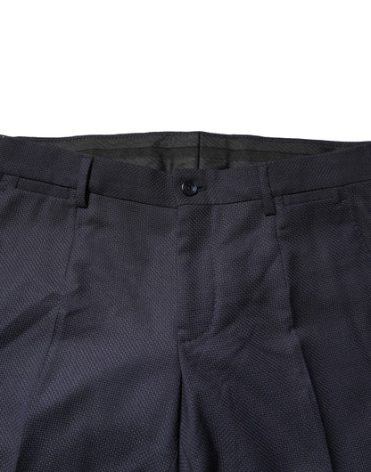 Dolce & Gabbana Gray Wool Formal Dress Men Trousers Pants