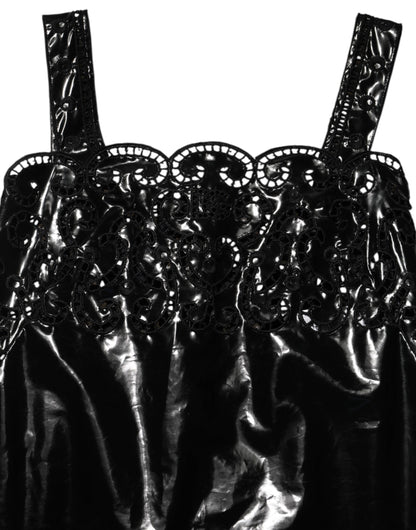 Dolce & Gabbana Black Cut Out A-line Sheath Mini Dress