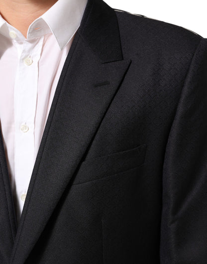 Dolce & Gabbana Black Wool 2 Buttons Suit Jacket Men Blazer