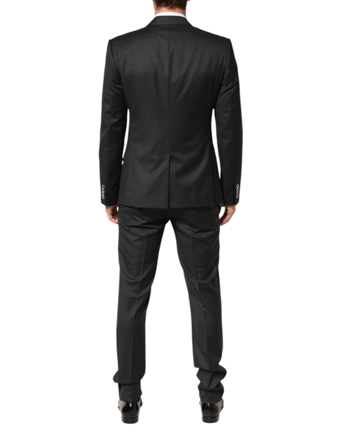 Dolce & Gabbana Black MARTINI 2 Buttons Suit 3 Piece Suit