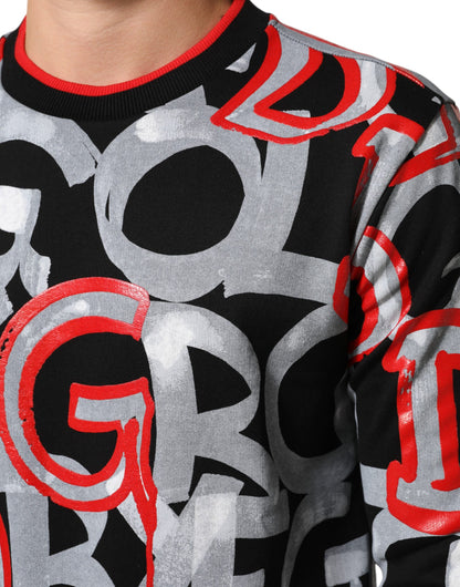 Dolce & Gabbana Multicolor D&G Monogram Sweatshirt Sweater