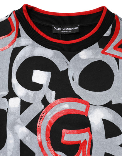 Dolce & Gabbana Multicolor D&G Monogram Sweatshirt Sweater