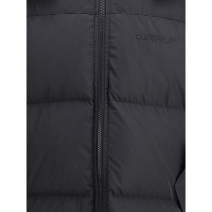 Off-White Hooded Diagonal Arrow Down Jacket