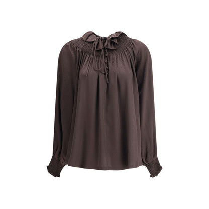 Burberry Geometric Silk Blouse