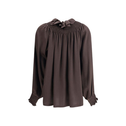 Burberry Geometric Silk Blouse