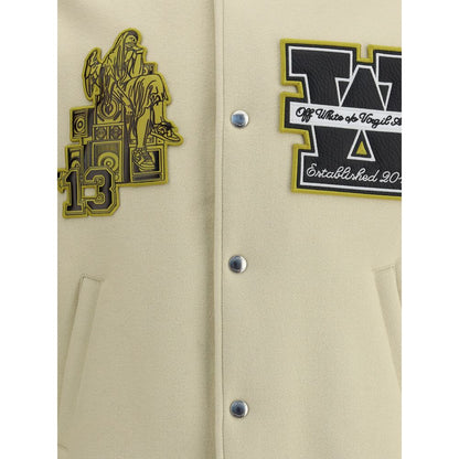 Off-White Lion Wool Varsity Jacket