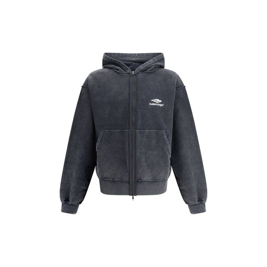 Balenciaga Black Cotton Sweatshirt