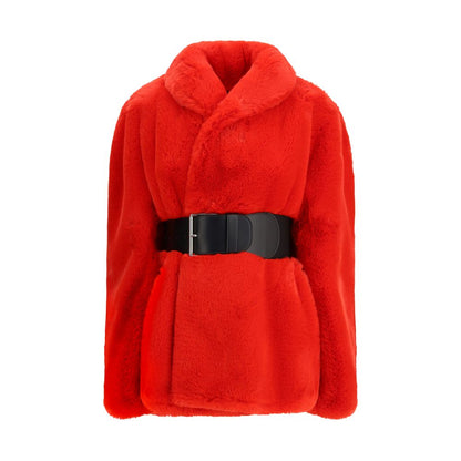 Balenciaga Wrap Faux Fur Coat
