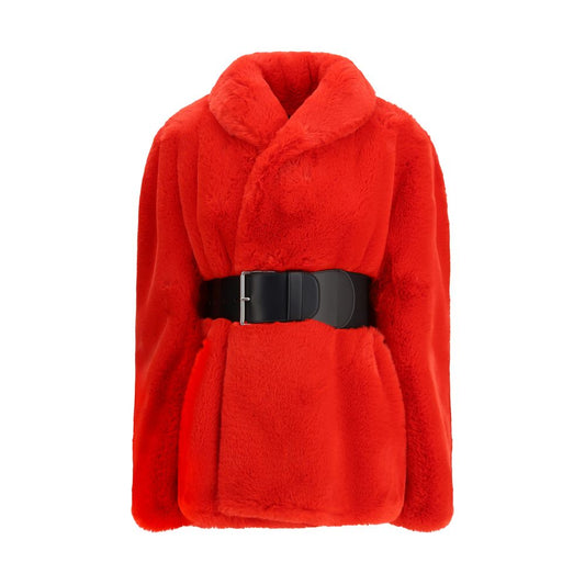 Balenciaga Wrap Faux Fur Coat