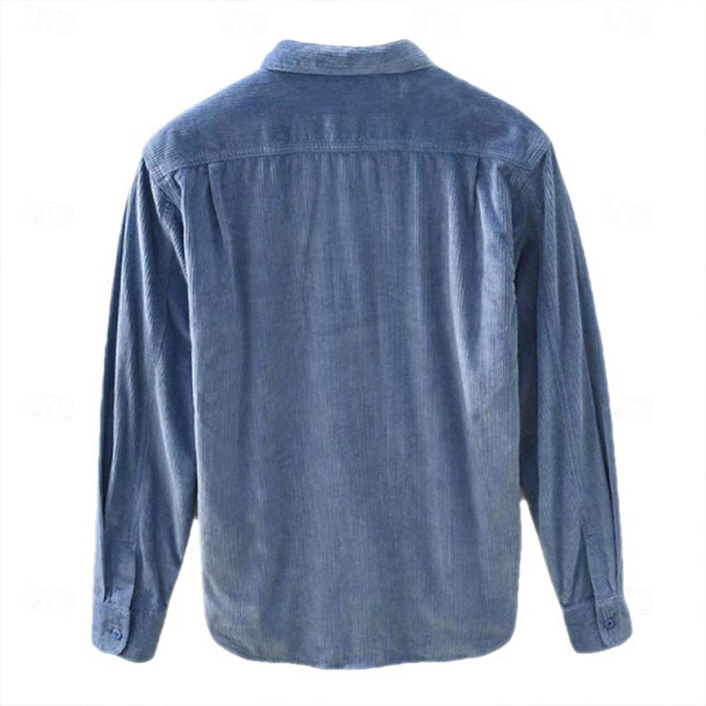 Men's Button Shirt Casual Shirt Lamp Wick