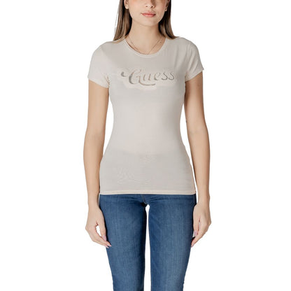 Guess Beige Cotton T-Shirt