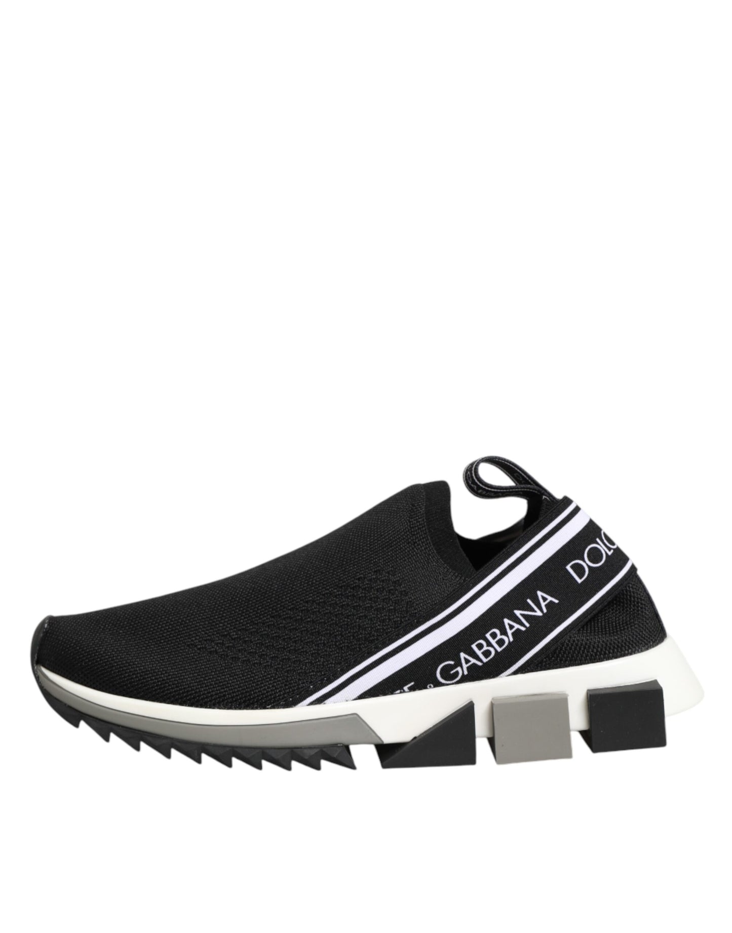 Dolce & Gabbana Black Slip On Sorrento Low Top Sneakers Shoes