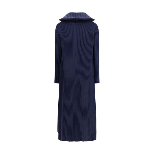 Balenciaga Blue Polyester Full-Length Jacket