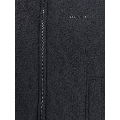 Gucci Black Wool Sleveless Jacket