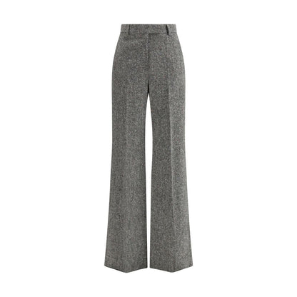 Valentino Gray Fleece Wool Pants