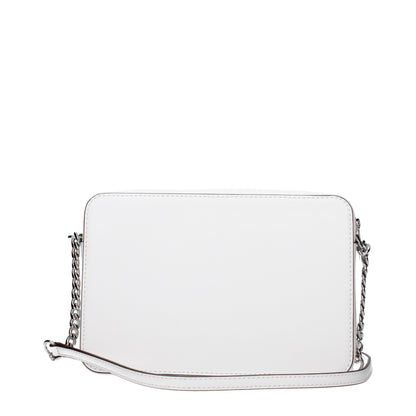 Michael Kors White Leather Crossbody Bag