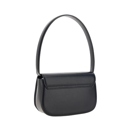 Diesel Black Calf Leather Bos Taurus Shoulder Bag