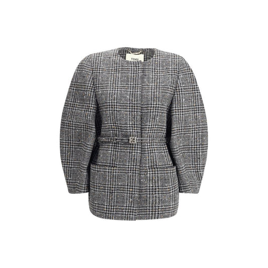 Fendi Gray Fleece Wool Clothing