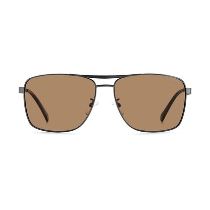 Polaroid Gray Stainless Steel Sunglasses