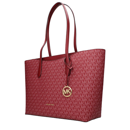 Michael Kors Red Fabric Shoulder Bag