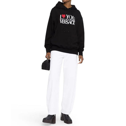 Versace Black Cotton Sweatshirt