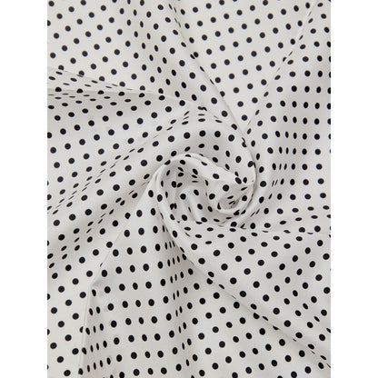 Tom Ford Black And White Silk Pocket Square
