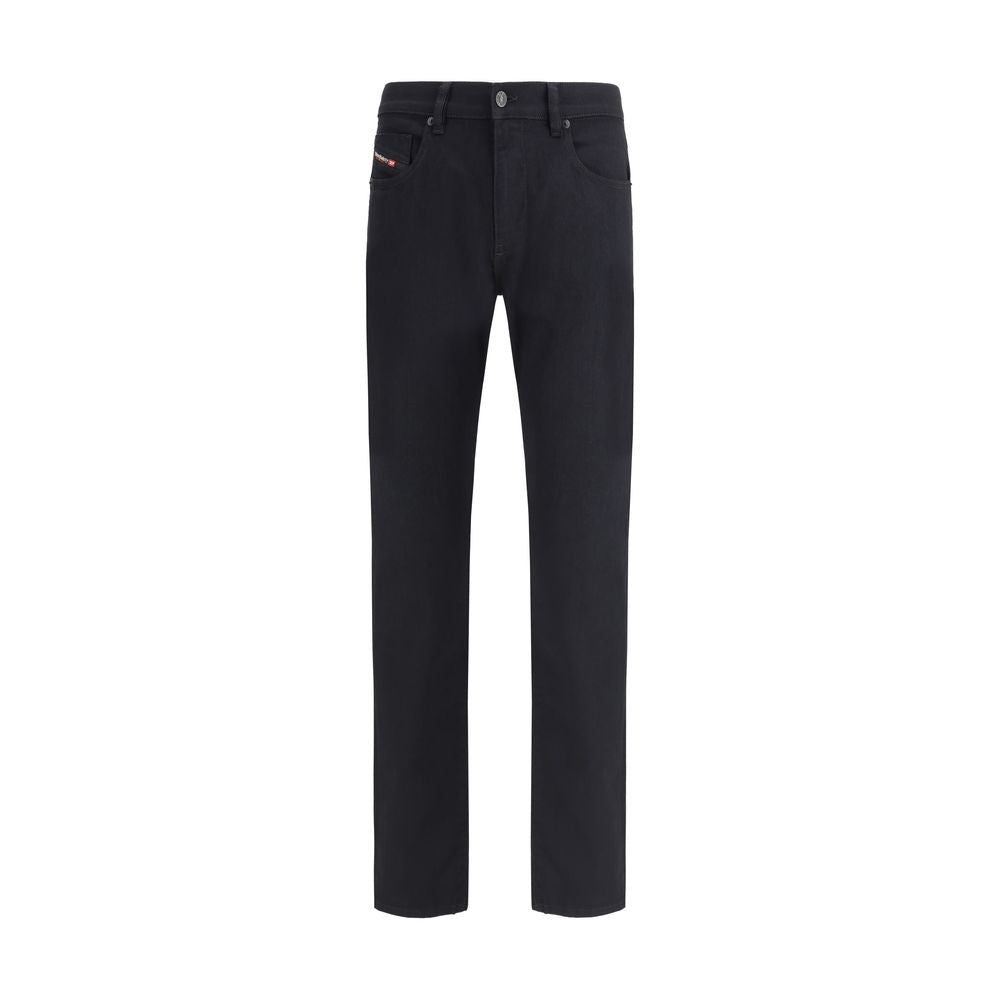 Diesel Black Cotton Slim Fit Jeans