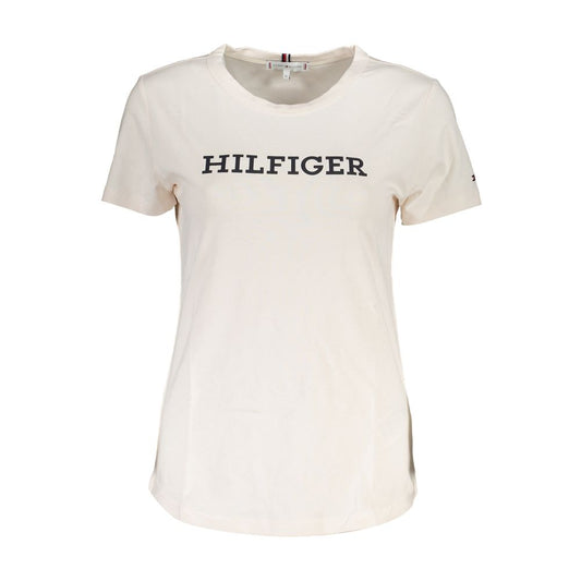 Tommy Hilfiger Beige Cotton T-Shirt