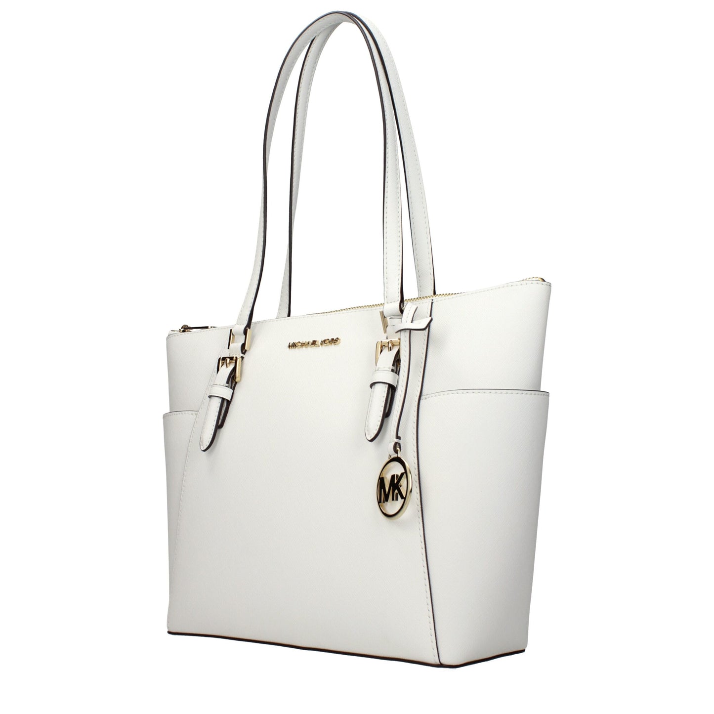 Michael Kors White Leather Shoulder Bag