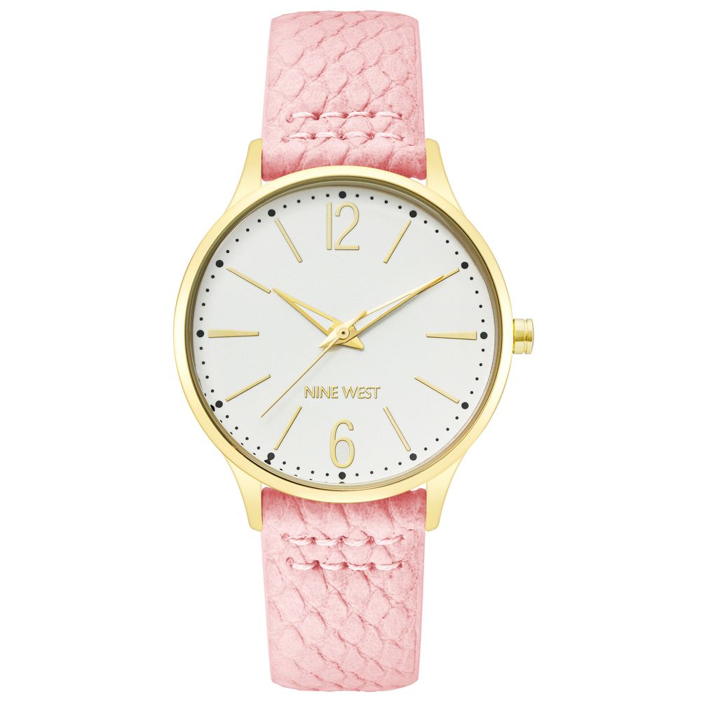 Nine West Multicolor Leather Dress Watch
