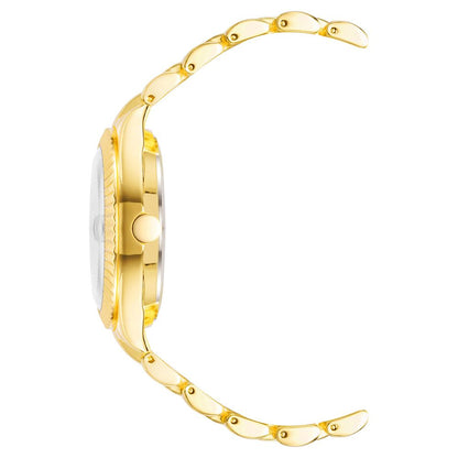 Nine West Gold Metal Dress Watch