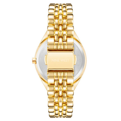 Nine West Gold Metal Bracelet Watch