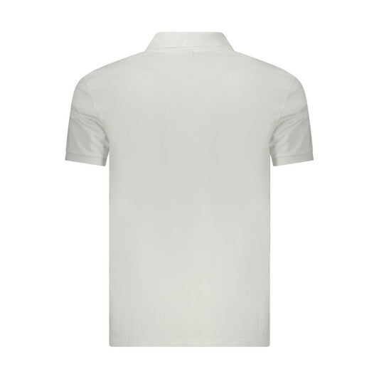 Calvin Klein White Cotton Polo Shirt