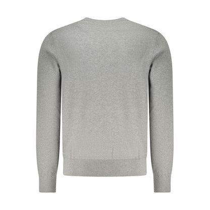 Hugo Boss Gray Cotton Men Sweater