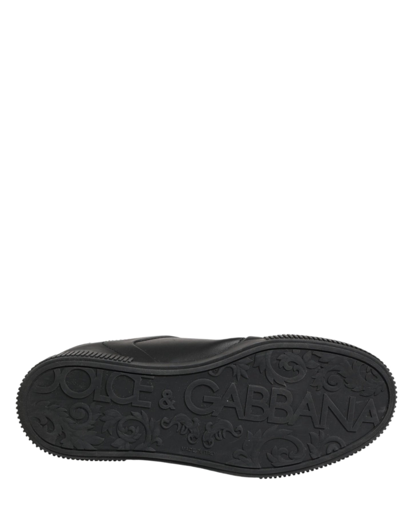 Dolce & Gabbana Black MIAMI Calf Low Top Men Sneakers  Shoes