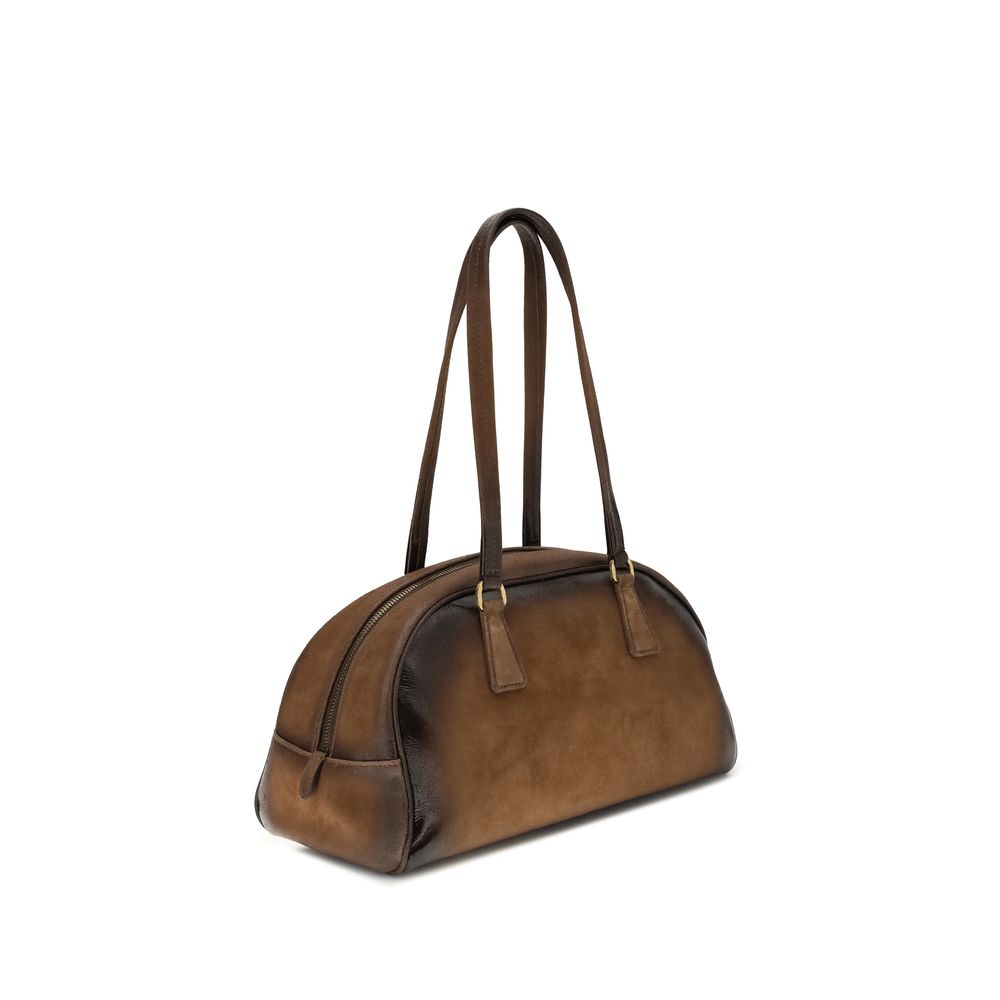 Prada Multicolor Calf Leather Bos Taurus Shoulder Bag