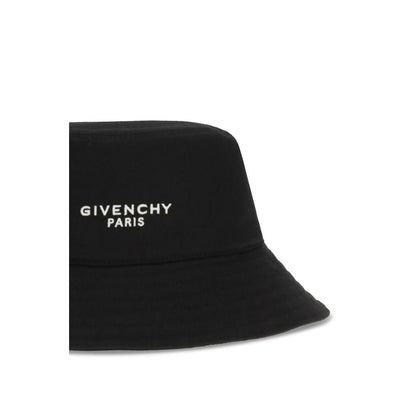 Givenchy Black Cotton Bucket Hat