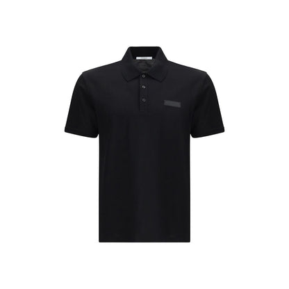 Givenchy Black Cotton Polo Shirt