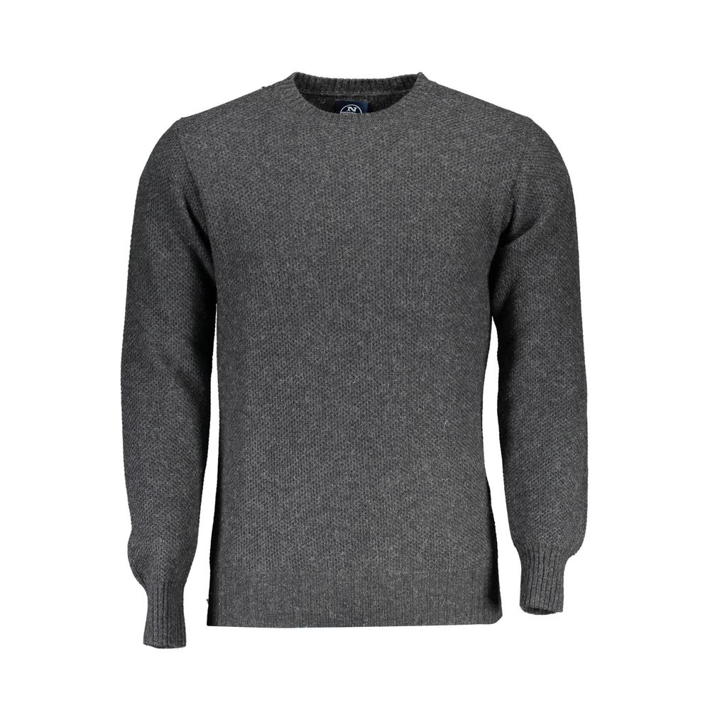 North Sails Grigio Wool Men Sweater