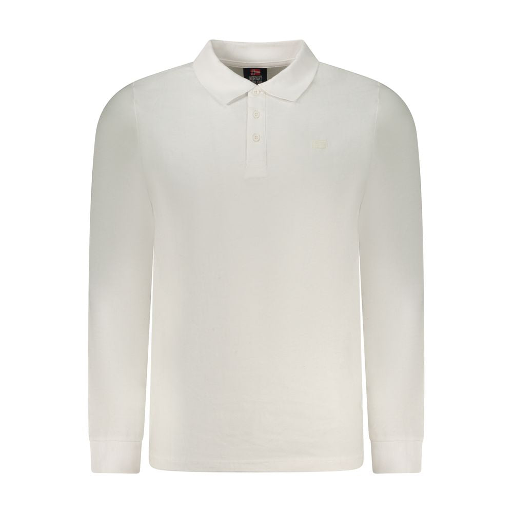 Norway 1963 White Cotton Polo Shirt