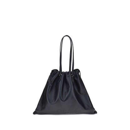 Jimmy Choo Black Calf Leather Bos Taurus Shoulder Bag