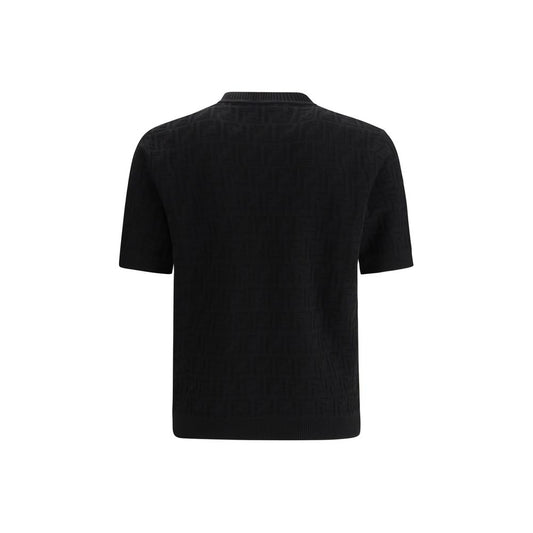 Fendi Black Cotton T-Shirt