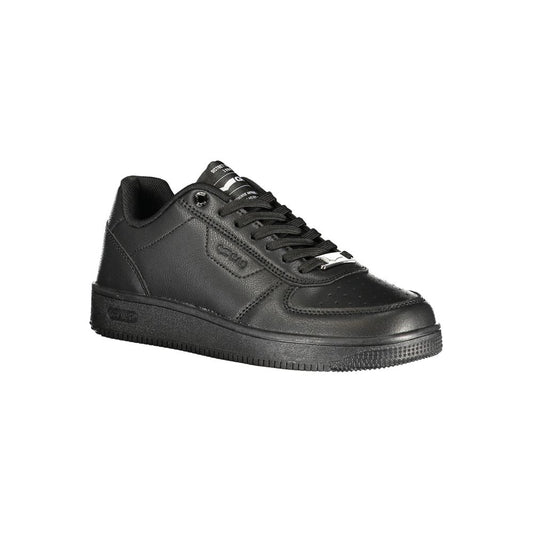 Gas Black Polyurethane Women Sneaker