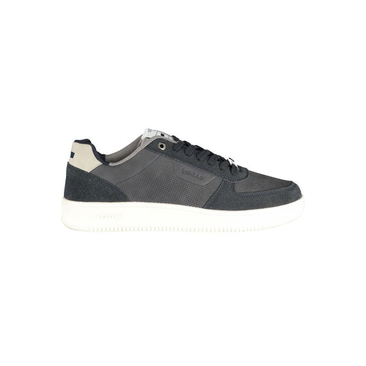 Gas Blue Polyester Men Sneaker