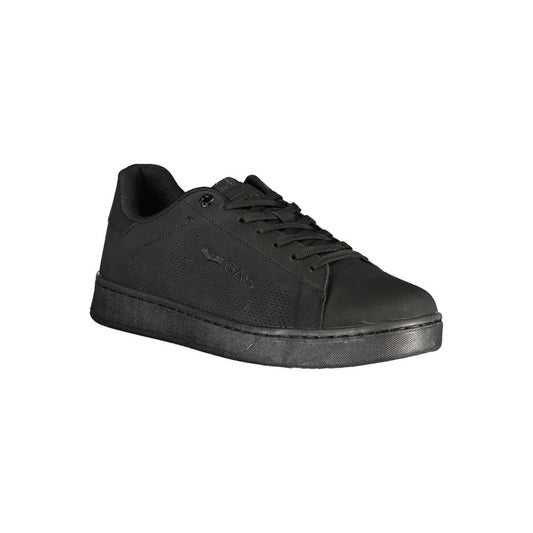 Gas Black Polyurethane Men Sneaker